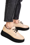 PANTOFI BEJ PIELE NATURALA 2S77050AMG