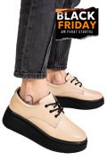 PANTOFI BEJ PIELE NATURALA 2S77050AMG