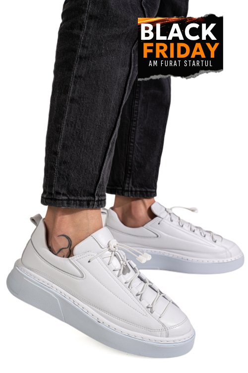 Pantofi sport albi piele naturala 2s77322