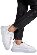 PANTOFI SPORT ALBI PIELE NATURALA 2S77322
