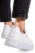 PANTOFI SPORT ALBI PIELE NATURALA 2S77322