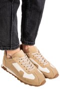PANTOFI SPORT BEJ PIELE NATURALA INTOARSA 2S77627