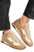 PANTOFI SPORT BEJ PIELE NATURALA INTOARSA 2S77627