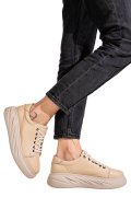 PANTOFI SPORT BEJ PIELE NATURALA 2S77056