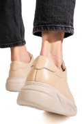 PANTOFI SPORT BEJ PIELE NATURALA 2S77056