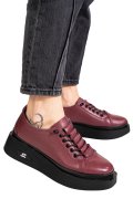 PANTOFI BORDO PIELE NATURALA 2S77046