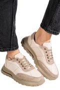 PANTOFI SPORT BEJ PIELE NATURALA 9S7731