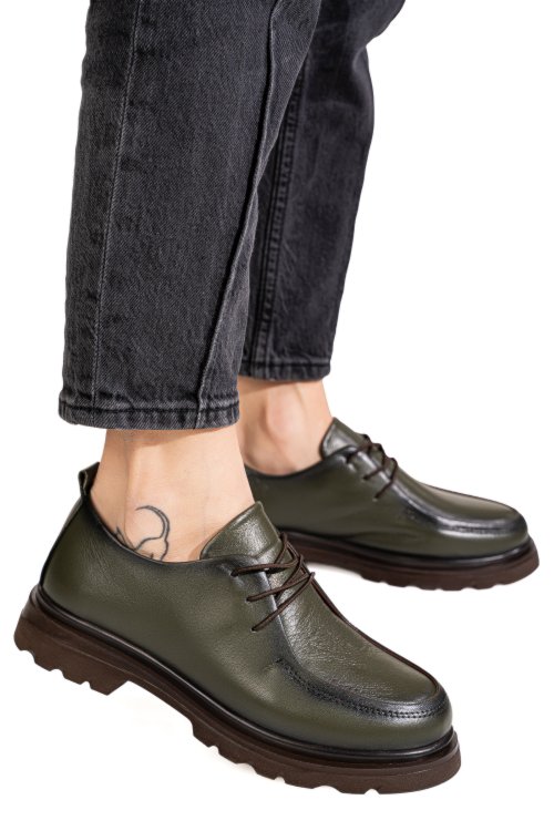 Pantofi khaki piele naturala 2s77611