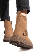GHETE KHAKI PIELE NATURALA INTOARSA TS772603
