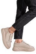 PANTOFI SPORT ARGINTII PIELE NATURALA 2S77056