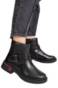 GHETE NEGRE PIELE NATURALA TS772628
