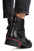 GHETE NEGRE PIELE NATURALA TS772628