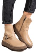 GHETE KHAKI PIELE NATURALA TS772603