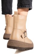 GHETE KHAKI PIELE NATURALA TS772603