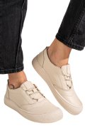 PANTOFI SPORT BEJ PIELE NATURALA 4S7721