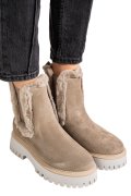 GHETE BEJ PIELE NATURALA WH401H50