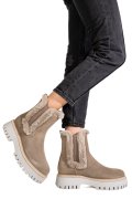 GHETE BEJ PIELE NATURALA WH401H50