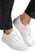 PANTOFI SPORT ALBI PIELE NATURALA 4S7721
