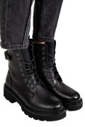 GHETE NEGRE PIELE NATURALA CS77A005