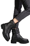 GHETE NEGRE PIELE NATURALA CS77A005