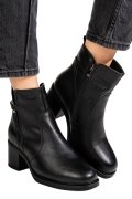 GHETE NEGRE PIELE NATURALA CS77A003