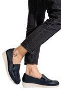 MOCASINI ALBASTRI PIELE NATURALA WS77A00BX