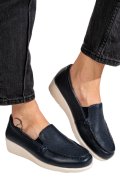 MOCASINI ALBASTRI PIELE NATURALA WS77A00BX