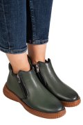 GHETE VERZI PIELE NATURALA 3PC119
