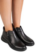 GHETE NEGRE PIELE NATURALA 3PC119