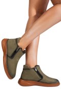 GHETE VERZI PIELE NATURALA NABUK 3PC119