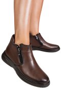 GHETE MARO INCHIS PIELE NATURALA 3PC119