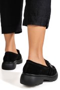 MOCASINI NEGRI PIELE NATURALA INTOARSA IS77441