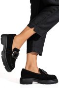 MOCASINI NEGRI PIELE NATURALA INTOARSA IS77441