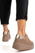 PANTOFI SPORT TAUPE PIELE NATURALA INTOARSA IS77700