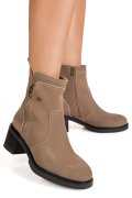 GHETE TAUPE PIELE NATURALA INTOARSA IS77181