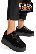 PANTOFI SPORT NEGRI PIELE NATURALA INTOARSA IS77700