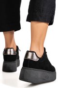 PANTOFI SPORT NEGRI PIELE NATURALA INTOARSA IS77700