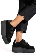 PANTOFI SPORT NEGRI PIELE NATURALA INTOARSA IS77700