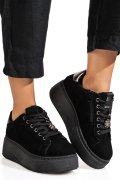 PANTOFI SPORT NEGRI PIELE NATURALA INTOARSA IS77700