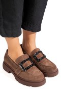 MOCASINI MARO PIELE NATURALA INTOARSA IS77441