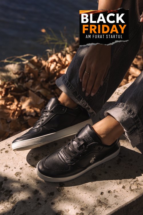 U.s. polo assn, pantofi sport black blake