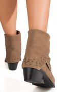CIOCATE TAUPE PIELE NATURALA INTOARSA IS772001
