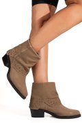 CIOCATE TAUPE PIELE NATURALA INTOARSA IS772001