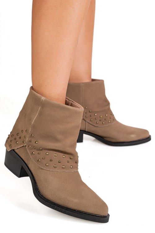 Ciocate taupe piele naturala intoarsa is772001