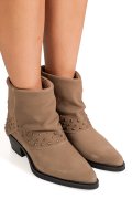 CIOCATE TAUPE PIELE NATURALA INTOARSA IS772001