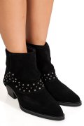 CIOCATE NEGRE PIELE NATURALA INTOARSA IS772001