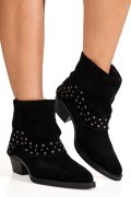 CIOCATE NEGRE PIELE NATURALA INTOARSA IS772001