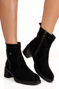GHETE NEGRE PIELE NATURALA INTOARSA IS77181