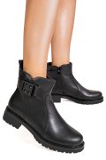 GHETE NEGRE PIELE NATURALA 1SP59