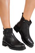 GHETE NEGRE PIELE NATURALA 1SP59